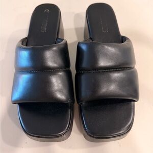 Platform Slide Sandals